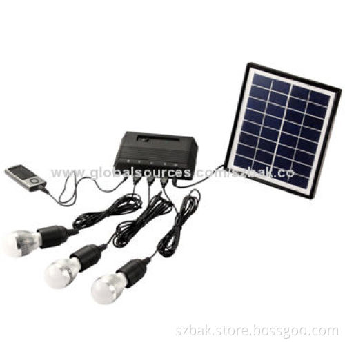 High Performance 12V Li-ion Battery Portable Solar Power Inverter System for Emergency Lighting